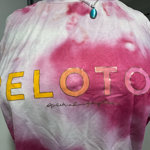 Peloton Pink Tie-Dye Women's Top - Picture 4 of 5